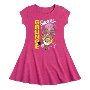 Girls' - LOL Surprise! - Grunge Grrrl Fit & Flair Cap Sleeve Dress - 1 of 2