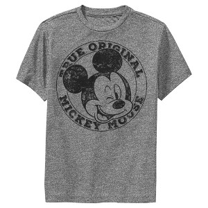 Boy's Disney Mickey Mouse True Original Distressed Performance Tee - 1 of 4