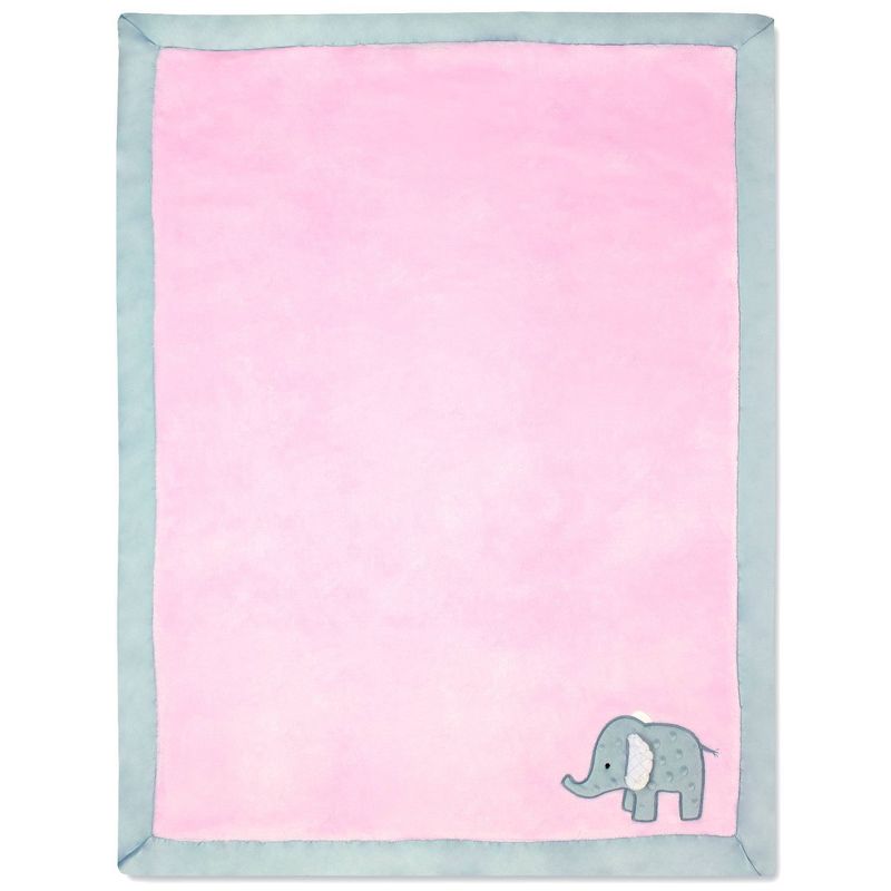 Wendy Bellissimo Elephant 2 Ply Plush Blanket - Pink, 2 of 3