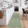 Washable Area Rugs for Living Room Bedroom Modern Geometric Striped Rugs Non-Slip Low Pile Soft Foldable Accent Rug - 3 of 4