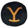 Yellowstone Y Brand Work To Be Done Super Soft Travel Cloud Pillow Black - 2 of 4