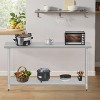 BMS 24/36/48/60in Stainless Steel Kitchen Work Table Scratch Resistant with Adjustable Table Foot - 2 of 4