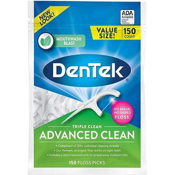 DenTek Triple Clean Floss Picks for Tight Teeth - 150ct