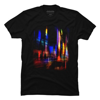 Men's Design By Humans city at night By hkartist T-Shirt