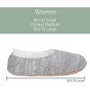 Elanze Designs Simple Knit Womens Plush Lined Cozy Non Slip Indoor Soft Slipper - Grey, Large - 4 of 4