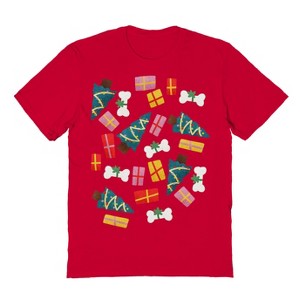 Rerun Island Men's Christmas For Dogs Short Sleeve Graphic Cotton T-Shirt - 1 of 1