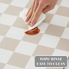 LunaLulinlk 16" x 24" Checkered Dish Drying Mat for Coffee Bar, Silicone Absorbent Mat for Kitchen Counter (Beige) - 4 of 4