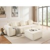 L-shaped corduroy modular sofa with free combination and boneless - 2 of 4