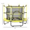 4.6' Trampoline for Kids with Safety Enclosure & Ball Pit - 3 of 4