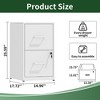 Munora - 2-Drawer Vertical File Cabinet with Lock - Heavy Duty for Letters/Legal/A4 Files - White - 3 of 4