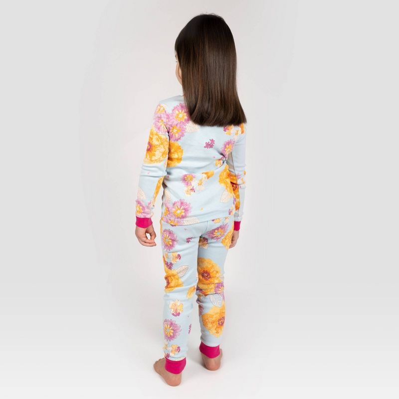 Burt's Bees Baby® Toddler Girls' 2pc Organic Cotton Tight Fit Pajama Set, 4 of 5