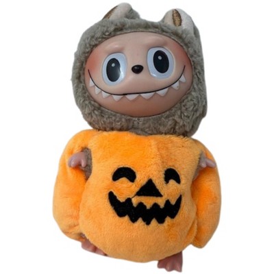 Doll Clothes Superstore Adorable Pumpkin Costume for 17.5 cm Labubu Dolls.