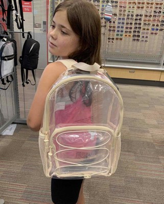 Clear hotsell backpack target