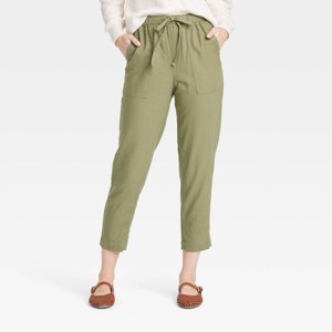 Women's High-Rise Straight Leg Pull-On Pants - Universal Thread™ - 1 of 3