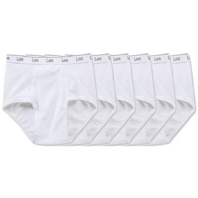 Lee Men's 100% Cotton Classic Tighty Whitey Briefs Elastic Band, 6-pack ...