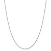 Black Bow Jewelry 0.95mm, 14k White Gold, Diamond Cut Cable Chain Necklace - 3 of 4