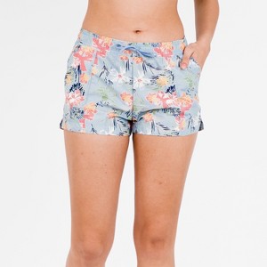 Calypsa Women's Chlorine Resistant Short Board Shorts Plus Size - 1 of 3