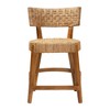 bali & pari Sabit Seagrass and Mahogany Wood Counter Stool Natural/Natural Brown - 4 of 4