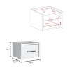 NicBex 1 Drawer Nightstand with Black Handles,Wall Mounted Bedside Table with Storage Space,Modern Side Table for Bedroom - 3 of 4