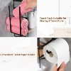 MaseiKar Over The Toilet Storage, 2 Tier Bathroom Shelf Over Toilet with Paper Toilet Holder ,Bathroom Organizer Home Storage Rack , Black - 3 of 4