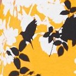 sunset yellow graphic floral