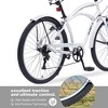 CAVINAS 26IN Beach Cruiser Bike with Steel Frame, 7 Speed Bicycles, Mens Bike with Double V brakes, Bicycle for Teens and Adults - 4 of 4