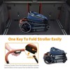 Convertible Baby Stroller, 2 in 1 Foldable Pushchair for Newborn, High Landscape Bassinet Pram, Adjustable Canopy, 5-Point Harness for Toddler - 4 of 4