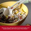Guzzini Tierra 11.8" Extra Large Bowl with Lid, Powder Blue, 100% Recycled Plastic , Unbreakable, Reusable, BPA-Free, Mixing Bowl for Pantry & Kitchen - 3 of 4