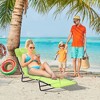 NicBex Folding  Patio Chaise Lounge Chair with Reclining Back, Breathable Mesh Seat & Headrest, for Patio, Beach, Yard - 3 of 4