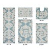 Medallion Collection 5 Piece 100% Cotton Tufted Bathroom Rug Set  with Non-Slip Backing, Machine Washable, Tumble Dry Bath Mat - 2 of 4