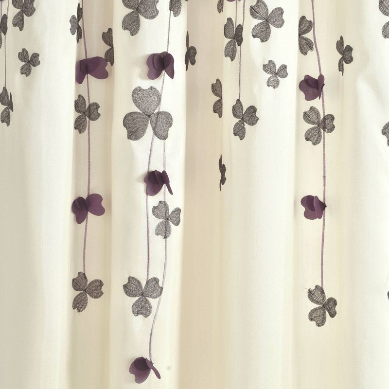 Flower Drops Light Filtering Window Curtain Panel - Lush Décor, 4 of 11