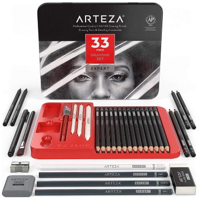 General 33-Piece Classic Charcoal Drawing Set 