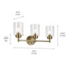 Kichler Lighting Winslow 3 - Light Vanity in  Natural Brass - 3 of 4