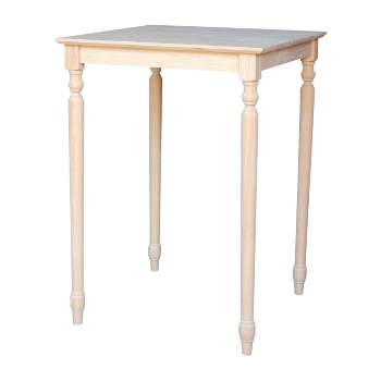 30" Square Solid Table Unfinished - International Concepts