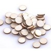 Unique Bargains Wooden Slices Round Shape DIY Gift Craft Decor Accessories Embellishment Beige 100 Pcs - 3 of 3