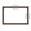 Amanti Art Wildwood Brown Narrow Framed Magnetic Dry Erase Board - 4 of 4