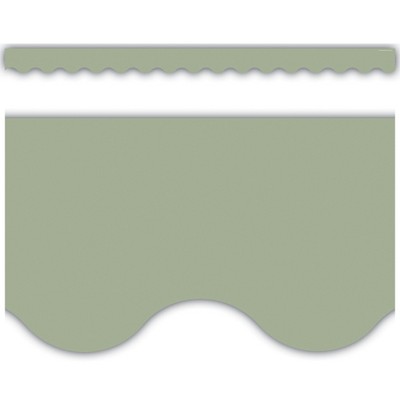 Teacher Created Resources® Sage Green Scalloped Border Trim, 35 Feet Per Pack, 6 Packs
