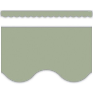 Teacher Created Resources® Sage Green Scalloped Border Trim, 35 Feet Per Pack, 6 Packs - 1 of 4