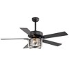 Airsurfer 52" Ceiling Fan with Reversible Motor & Memory Function,Ceiling Fan with 2 Bulb Bases,5 Plywood Blades,Remote Control Included - 4 of 4