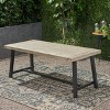 Mid-Century Outdoor Design Wooden Dining Table-Christopher Knight Home - 4 of 4
