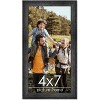 PosterPalooza | 4x7 Wide Barnwood Picture Frame, UV Acrylic, 6 Finishes - Grey, Brown, White, and Black - 2 of 4