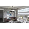 Urban Ambiance Luxury Minimalist Chandelier,  12.875"H x 21.625"W,  Midnight Black Finish, UHP3122 - 2 of 4