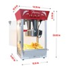 Hachikiko 12 Ounce Commercial Popcorn Maker - 850W Countertop Popper with Stainless Steel Kettle, Tempered Glass & Warming Deck - 4 of 4