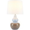 Oriel Table Lamp - 22 Inch Height - TBL9002 - Light Blue/Taupe - Safavieh - 2 of 4