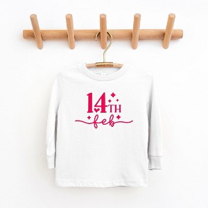 The Juniper Shop 14th Feb Stars Puff Print Youth Long Sleeve Tee - 1 of 3