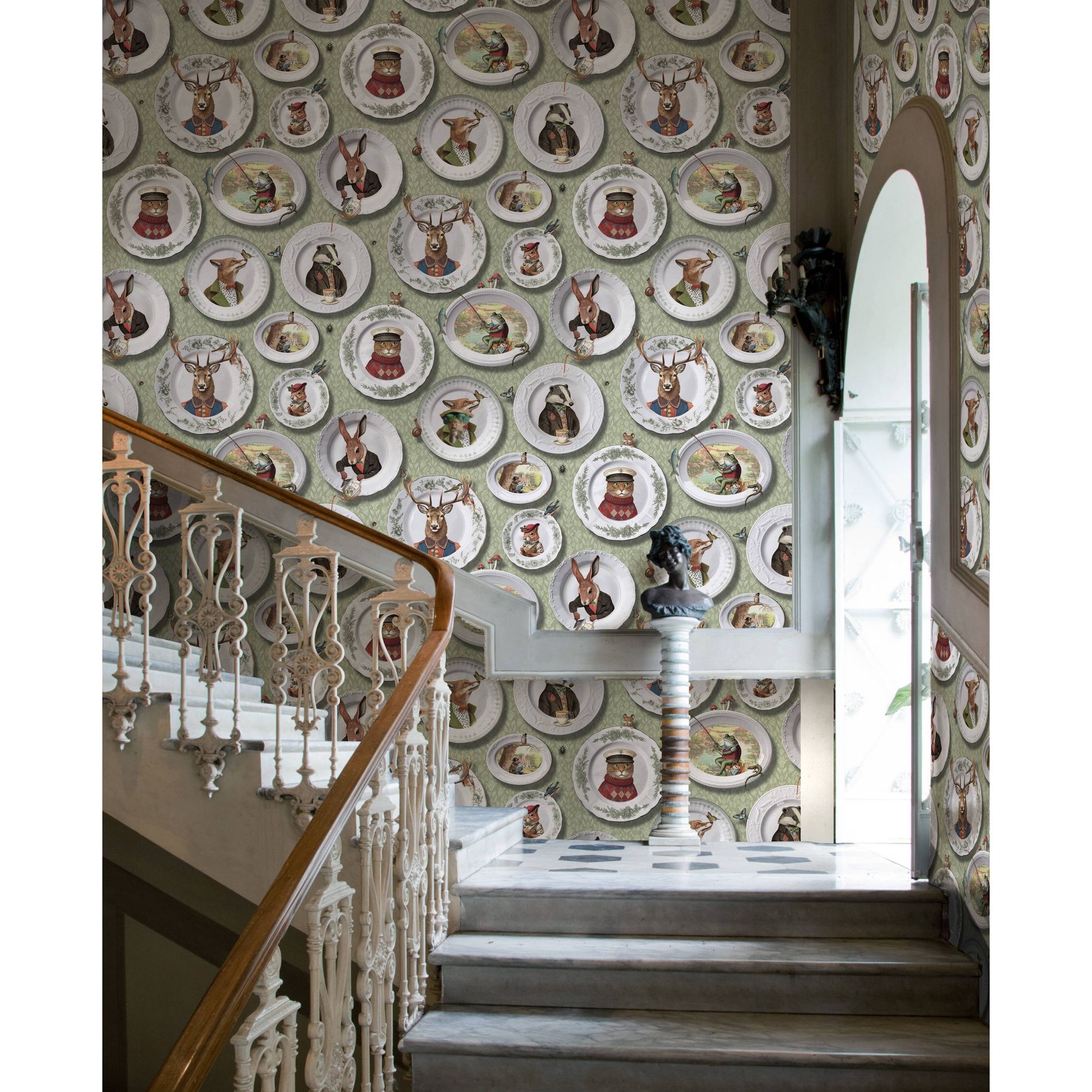 Holden Tales of the Manor Sage Non-Woven Wallpaper