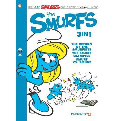 The Smurfs 3-In-1 #4 - (Smurfs Graphic Novels, 4) by  Peyo (Paperback)