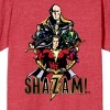 Shazam! Movie Shazam & Black Adam Juniors Red Heather T-shirt - 2 of 3