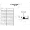 Urban Ambiance Luxury Traditional Bath Light 7.625''H x 32''W,  Midnight Black Finish,  Esperance Collection, UHP4157 - 3 of 4