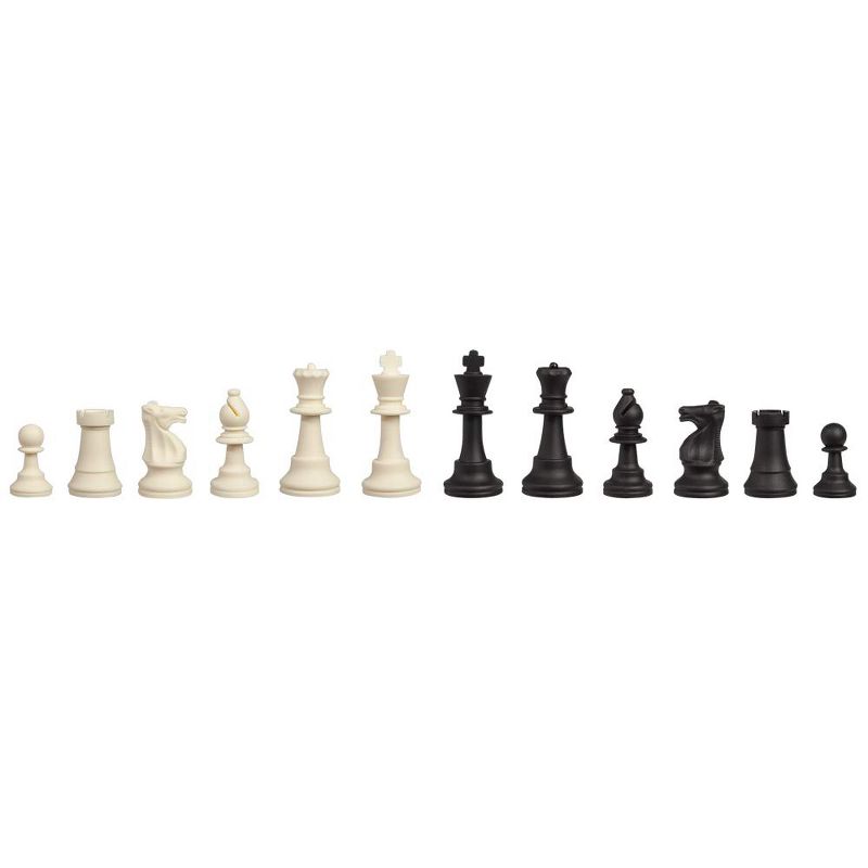 WE Games Silicone Staunton Tournament Chess Pieces, 3.75 inch King, 3 of 5